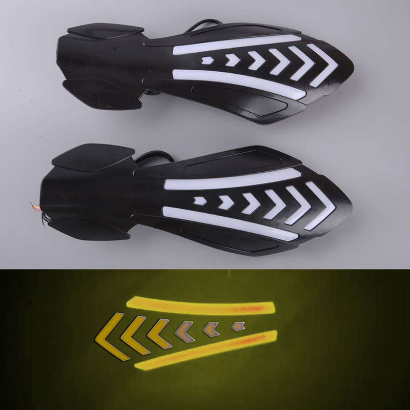 1Pair 12V Motorcycle Handguard Handlebar Guards LED Flowing Turn Signal Light it