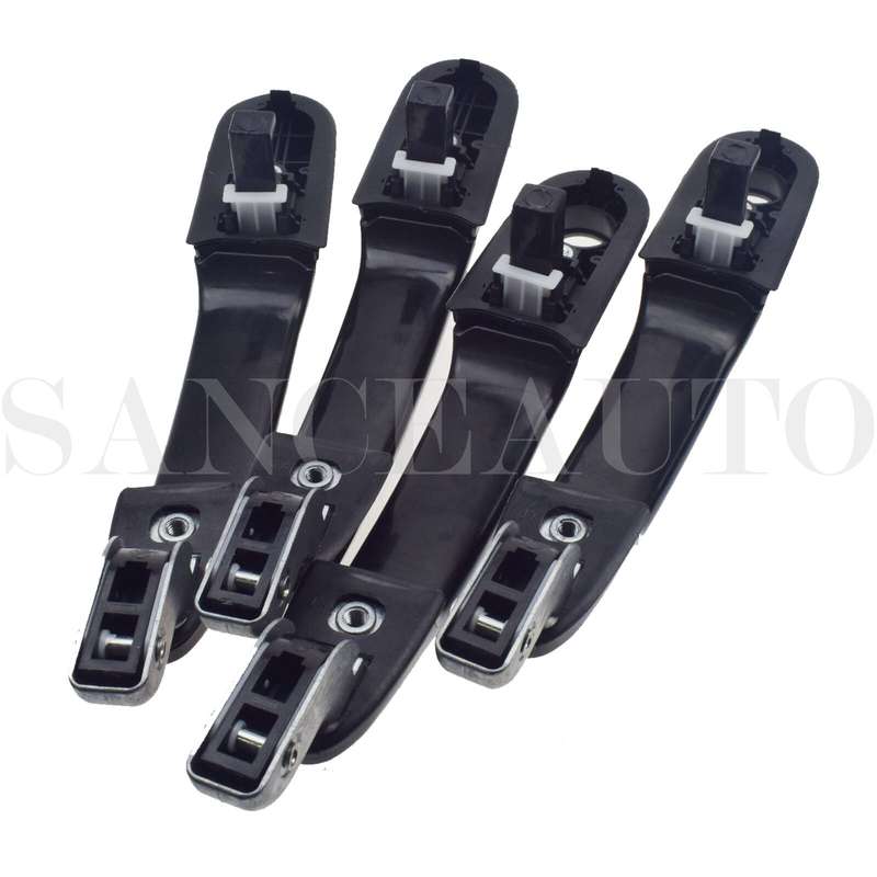 Outside Inside Door Handle Silver 8pcs for Hyundai Tucson 2.7L 2.0L 2005-2009