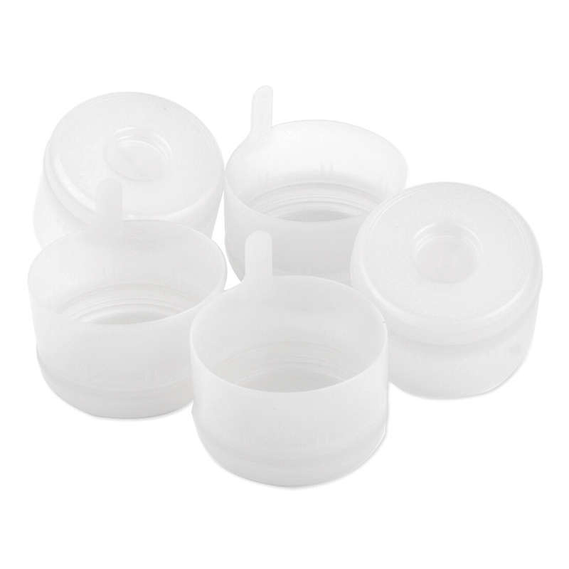 5Pcs 3&5 Gallons 55mm Water Bottle Anti-Splash Snap On Cap Peel off Top Replac