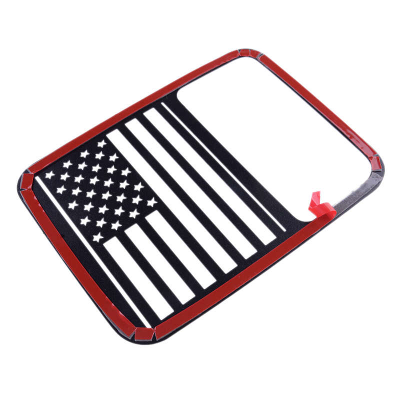 Car Rear Tail Light Cover Trim American Flag Fit for Jeep Gladiator JT 2020-2021