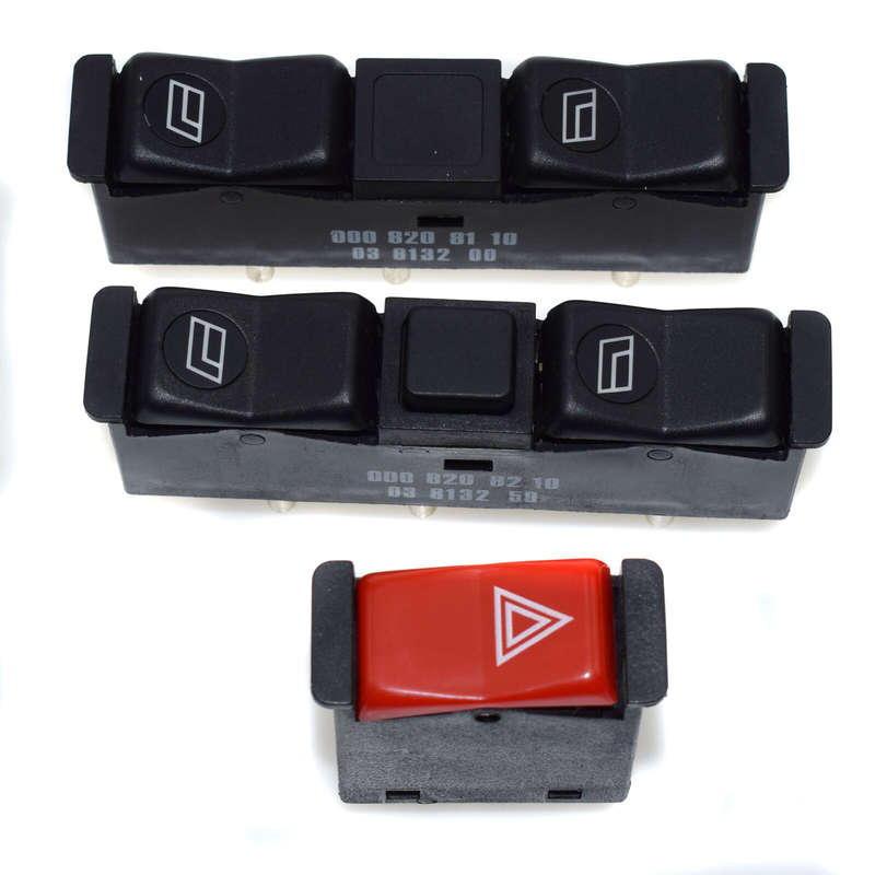 Electric Power Window & Emergency Light Switches For Mercedes-Benz W123 W126 New