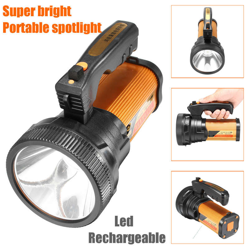 30W LED Searchlight Strong Light Rechargeable Handheld Flashlight