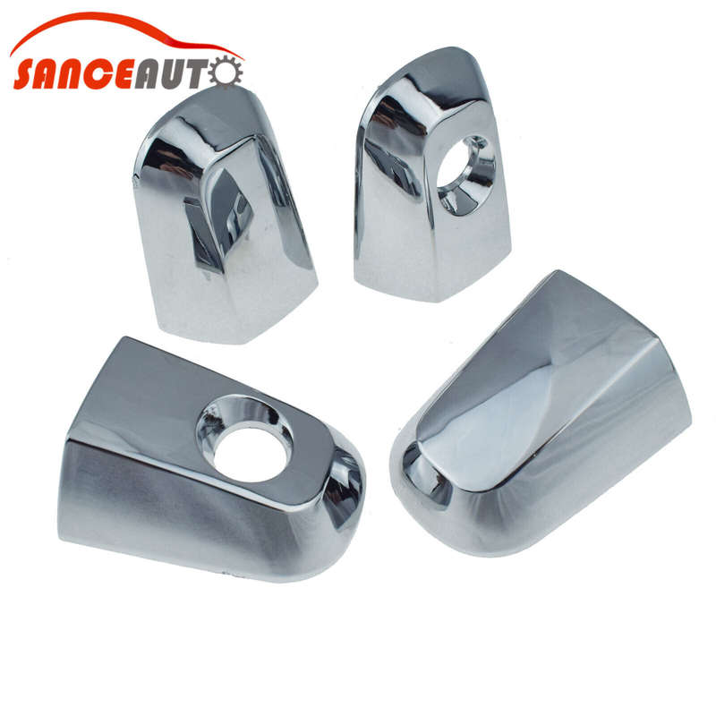 Chrome Front Rear Left Right Outside Door handle Cover for Mitsubishi L200 05-15