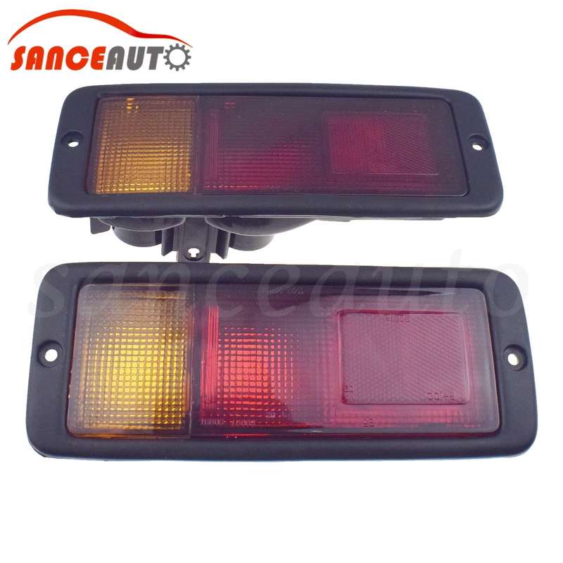 Pair Rear Bumper Light For Mitsubishi Pajero Montero 1992-1999 MB124963 MB124964