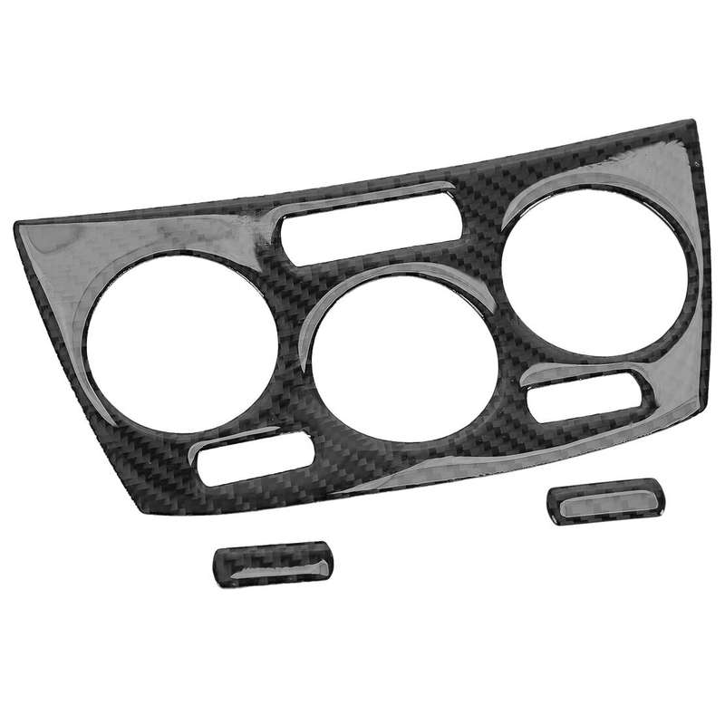 Carbon Fiber Console AC Panel Cover Trim Fit For Subaru Impreza 2009-2011