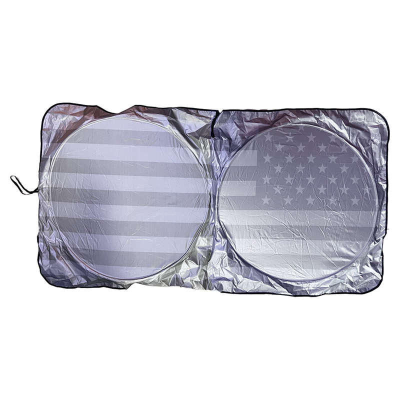 Fit For Chevy Silverado 1500 2500HD Truck Windshield Sun Shade Covers US Flag.