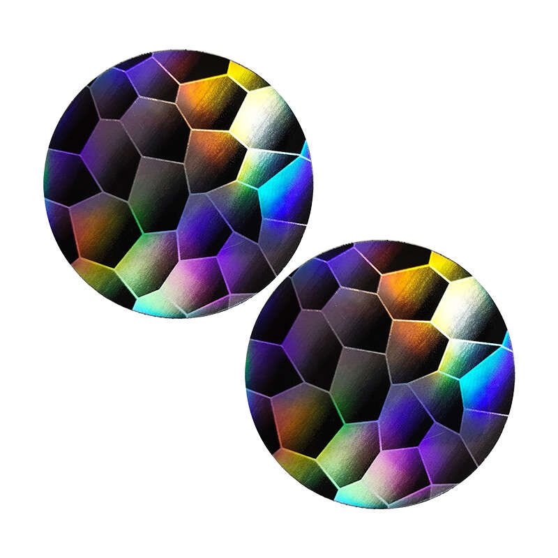 Holographic Cup Holder Insert Coasters Pads Mats Universal