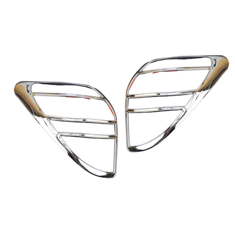 1Pair Silver Brake Lamp Tail Light Cover Frame Fit for Toyota RAV4 2006-2012