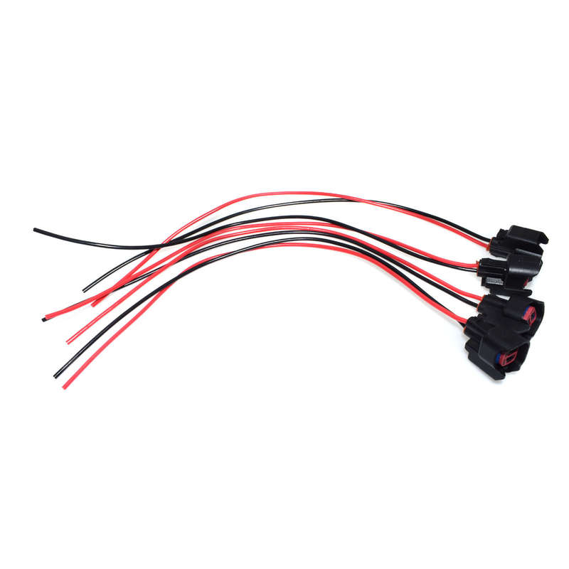 4PCS Fuel Injector Harness Connector Pigtails For Ford Lincoln Mercury 1P1344