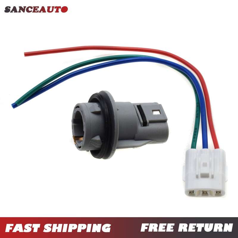 Front Turn Signal Light Socket Connector Harness W/ 3-Wire Kit For Honda Civic