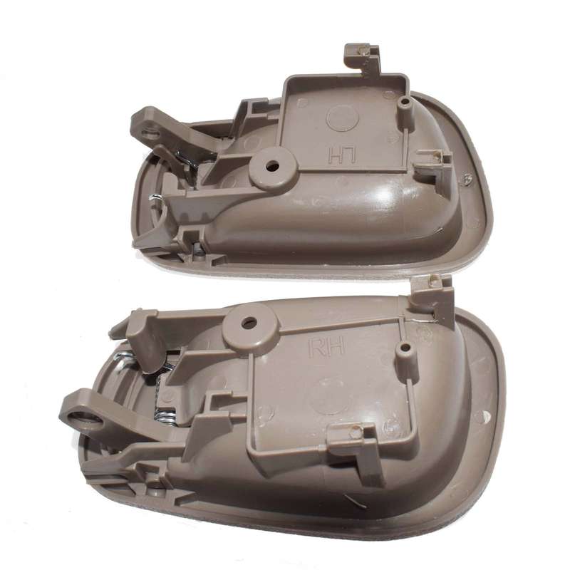 Beige Left Right Inside Door Handles Pair For 98-02 Toyota Corolla Chevy Prizm