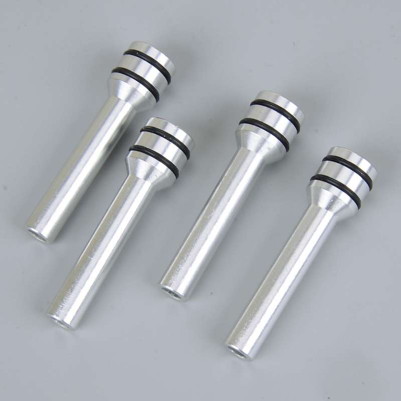 4 PCS Universal Car SUV Truck Interior Door Lock Knob Pull Pins Aluminum Silver