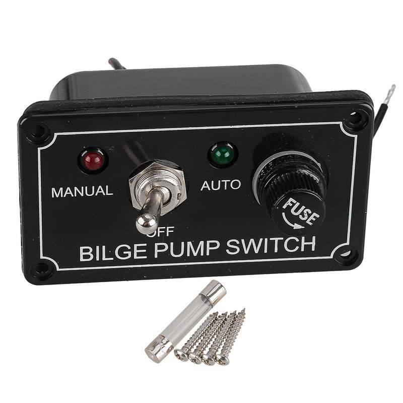 Rocker Toggle Switch Panel Auto Off Manual Switch Panel fit for RV Yacht