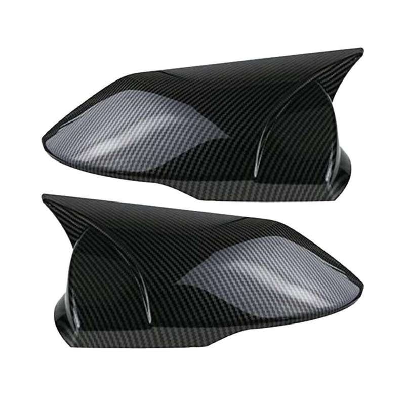 2Pcs ABS Carbon Fiber Rearview Mirror Cover Cap Fit For Hyundai Elantra 2023-24