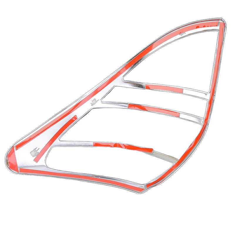 1Pair Silver Brake Lamp Tail Light Cover Frame Fit for Toyota RAV4 2006-2012