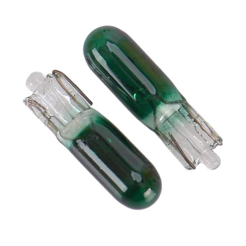 Car 10x W2W T5 Green Dashboard Light Panel Gauge Halogen Lamp Bulb Universal