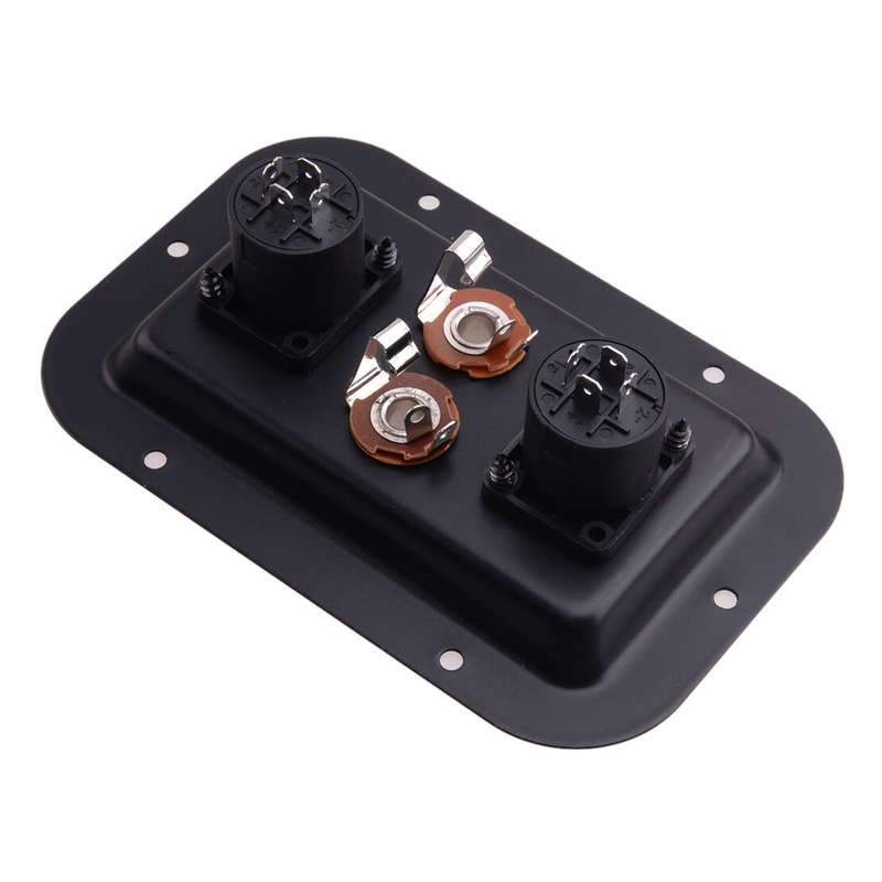 2x Jack Plates w/ NL4 Speakon 1/4" Female Jacks for PA Speakers & Cabinets