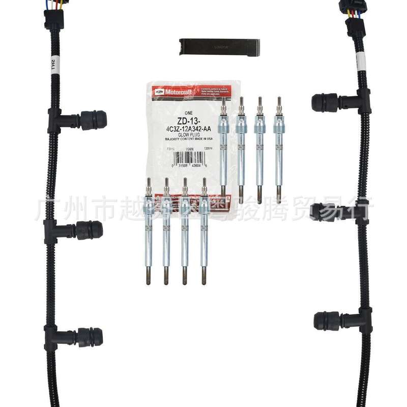 8x Glow Plugs & Plug Harnesses & ControlleFIt For Ford 6.0L Powerstroke Diesel