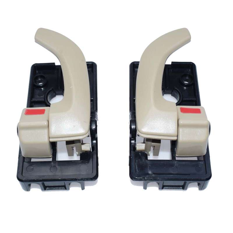 2PCS Beige Inside Door Handle Left & Right Side For 2005-2009 Hyundai Tucson New