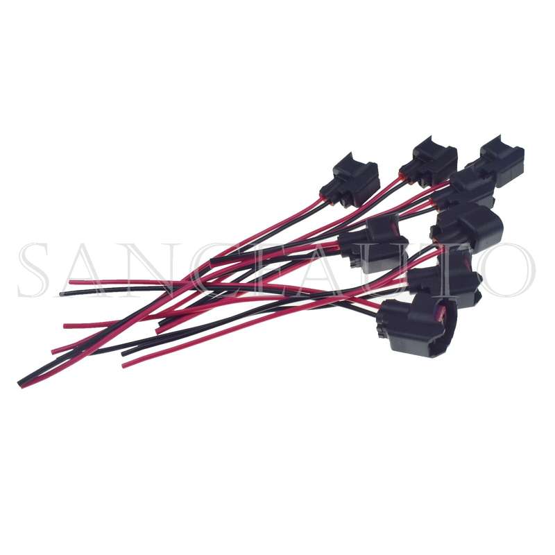 8PCS Fuel Injector Harness Connector Pigtail S824 S-824 1P1344 WPT-1051 PT2160
