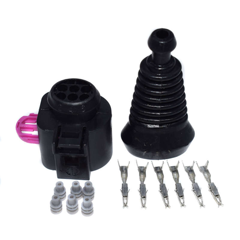New 1J0973713 For VW PASSAT JETTA GTI AUDI 6 Pin Sealed Female JPT Connector Kit