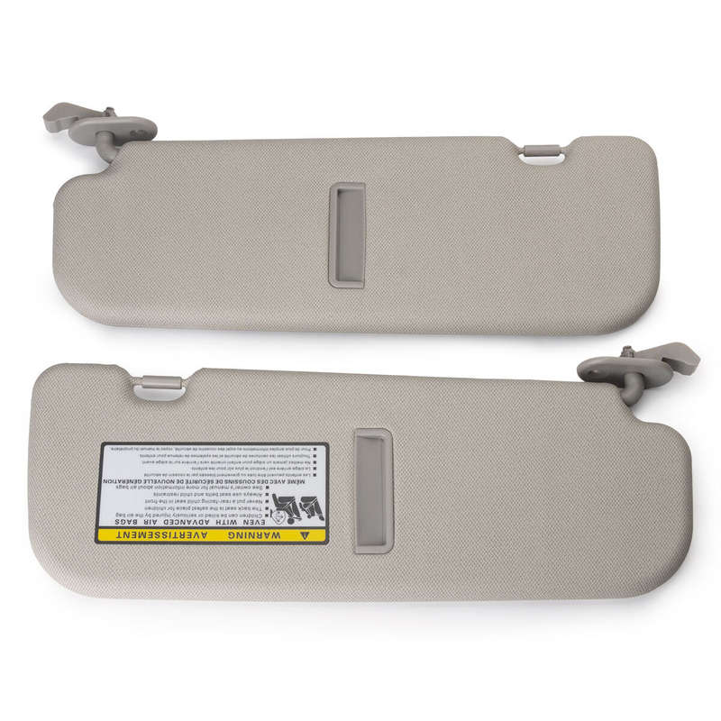 2X Sun Visor Right & Left Gray W/O Light For 2011-2014 Hyundai ELantra 1.8L 2.0L