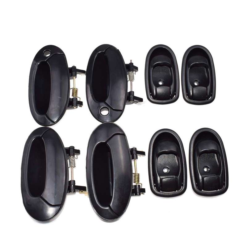 New Black Outside Inside Door Handles 8PCS For Hyundai Elantra 96-00 8266029000
