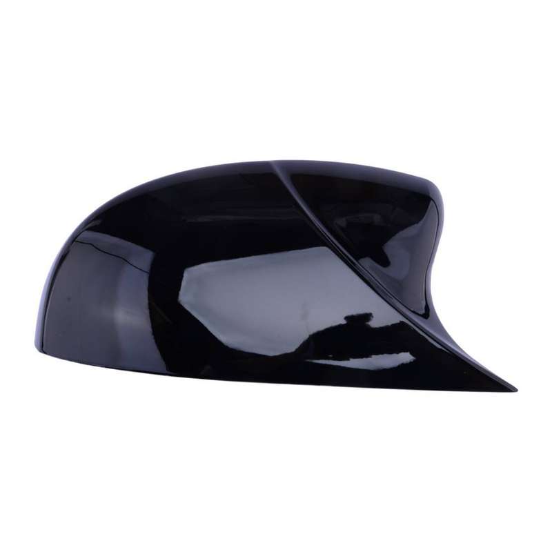 Glossy Black Side Rearview Mirror Cover Cap w/ Hole Fit For Honda Fit 14-20