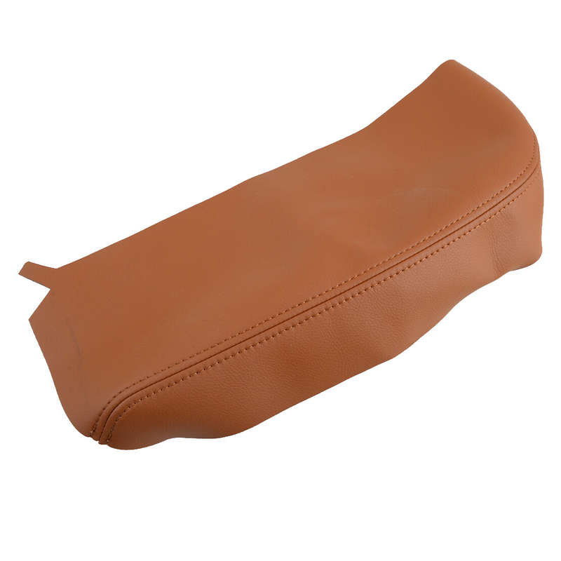 Interior Brown Center Console Lid Armrest Cover Skin Fit For Acura MDX 2009-2013
