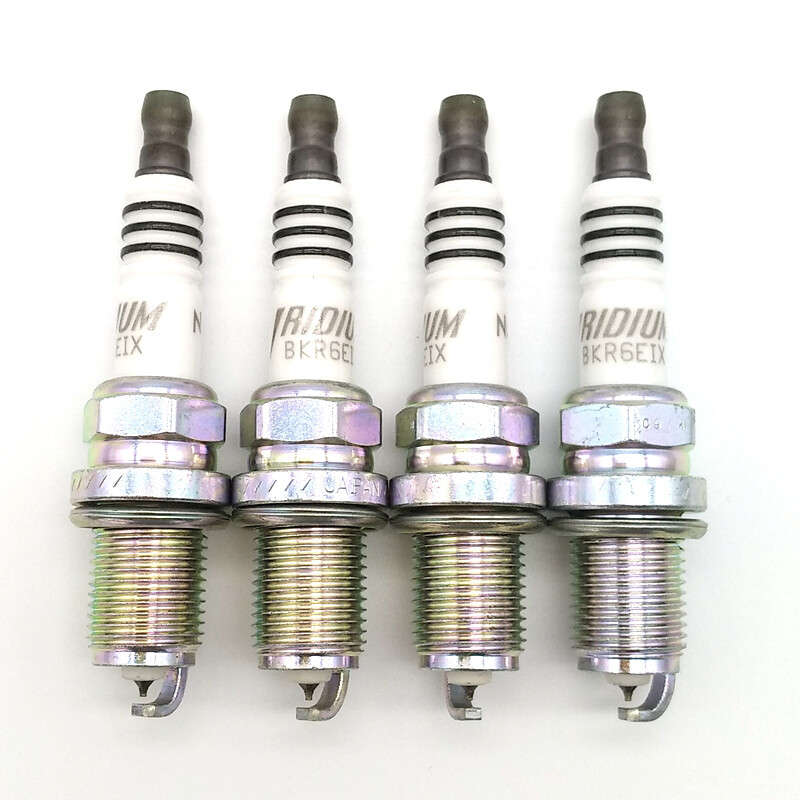 4PCS BKR6EIX 6418 New Iridium Spark Plug For Volvo Audi Porsche BMW Suzuki