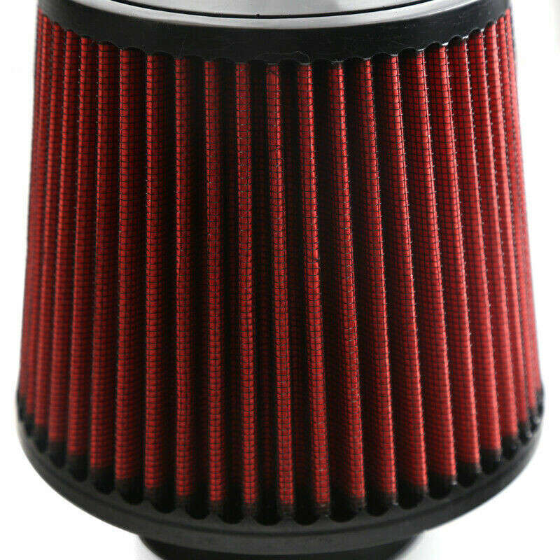 Red 4"100mm Performance High Flow Inlet Cold Air Intake Cone Dry Air Filter jk