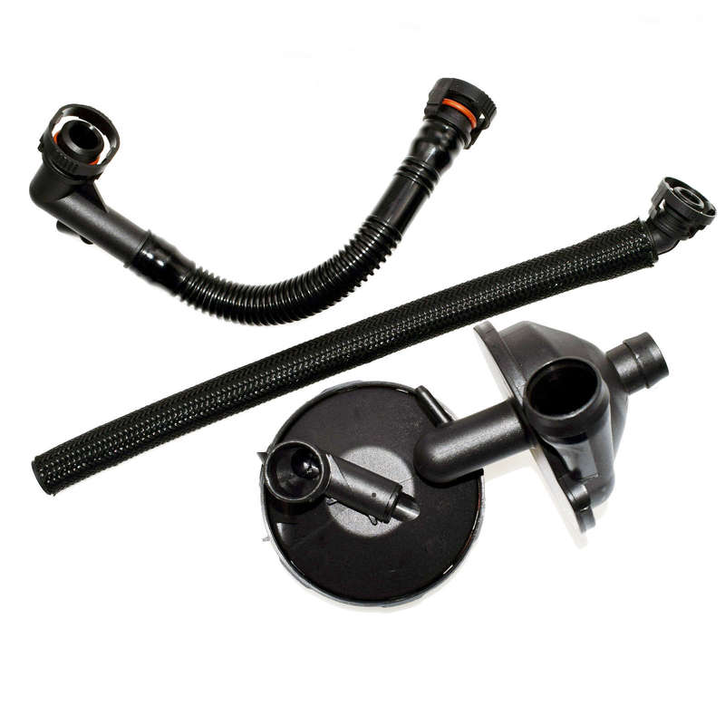 Crankcase PVC Vent Valve & Oil Separator Breather Hose Kit 3Pcs For BMW E46 E39