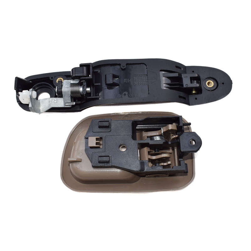Black Outside Beige Inside Front Right Door Handles For 98-03 TOYOTA SIENNA NEW