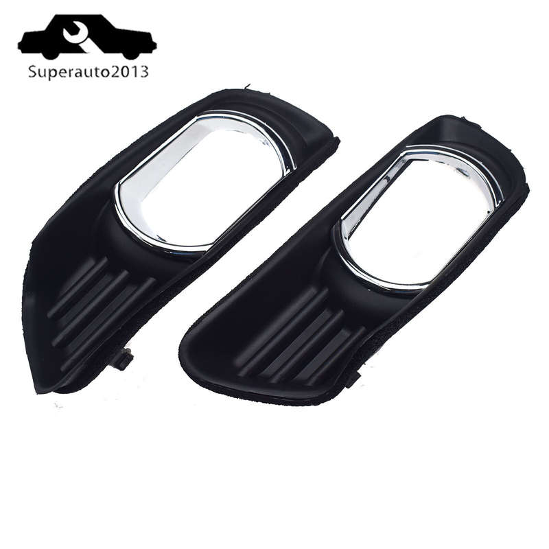 2PCS Front Bumper Fog Light Bezel Cover For Toyota Camry 52128-06040 52127-06040