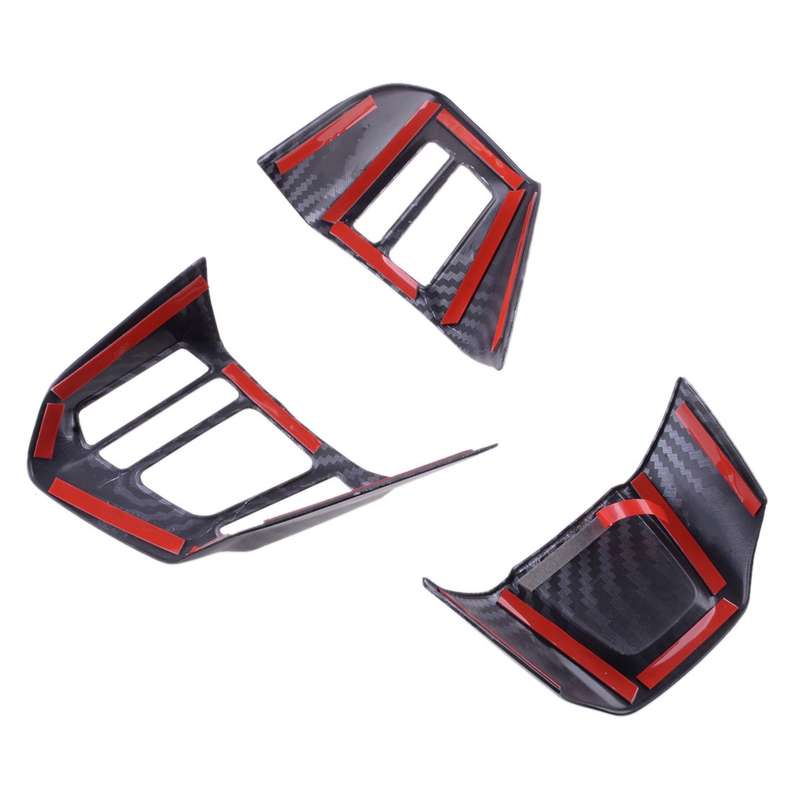 ABS Carbon Fiber Steering Wheel Button Trim Fit For Subaru WRX/WRX STI 2016-2021
