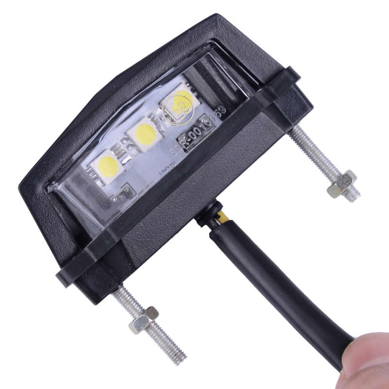 DC 12V Motorcycle ATV LED License Plate Light Rear Tail Indicator Lamp Light