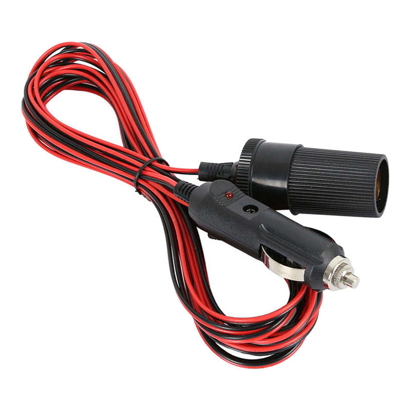 Car 1x Cigarette Lighter Socket Extension Cord Cable 16 ft Universal