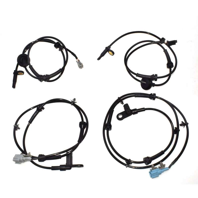 4PCS Front Rear LH RH ABS Wheel Speed Sensor Fit Nissan Quest 2004-2009 V6-3.5L