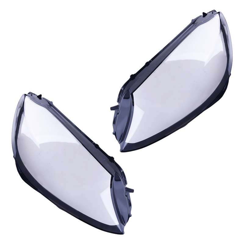 1Pair Headlight Lamp Clear Cover Fit For Mercedes-Benz C200 C300 W205 2015-2017