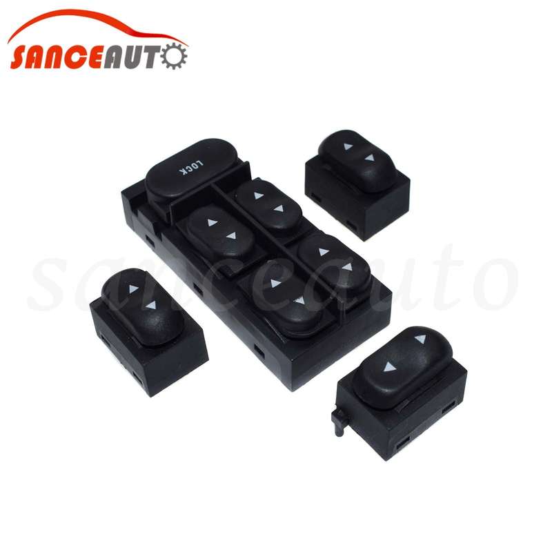 1 Main+3 Single Power Window Switch For Ford Mustang 94-04 F4ZZ14529A F4ZZ14529B