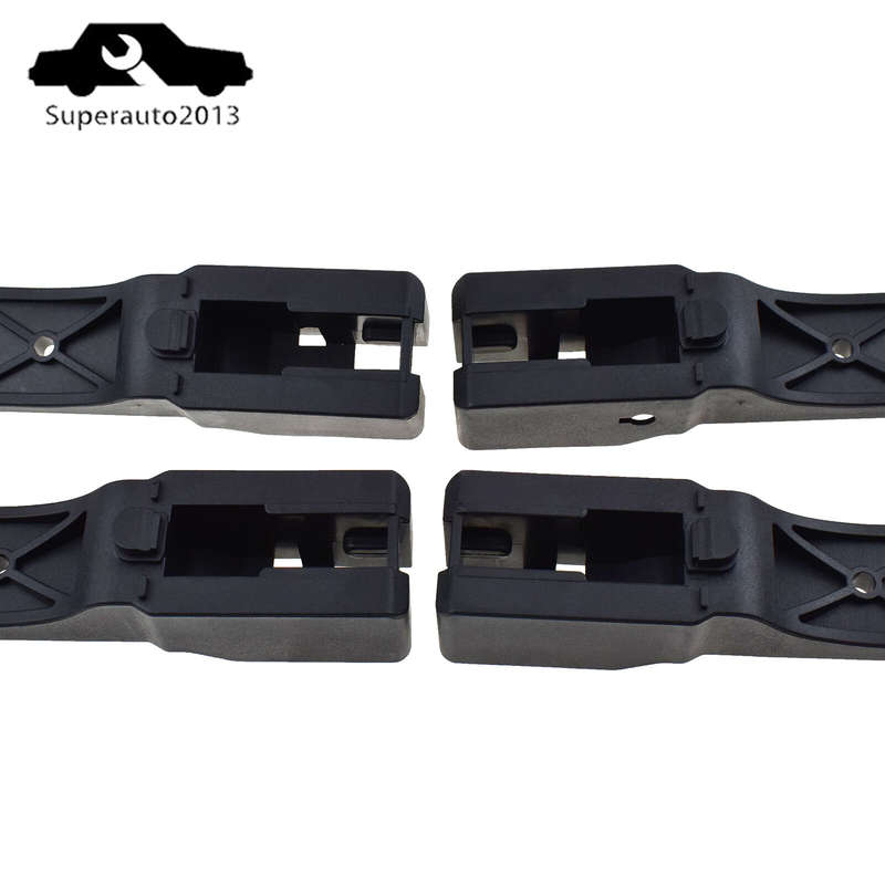 4X Front Rear Left Right Side Door Handle Base Black For Kia Sportage 2005-2010