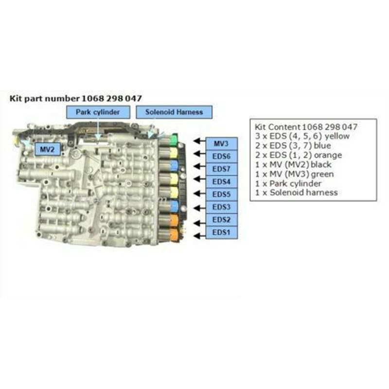 6HP21 For BMW F10 F12 F01 F02 X5 X6 1068298047 Transmission Solenoid Kit