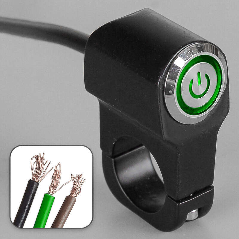 7/8'' 22mm Motorcycle Handlebar Button Switch For Headlight Fog Spot Light