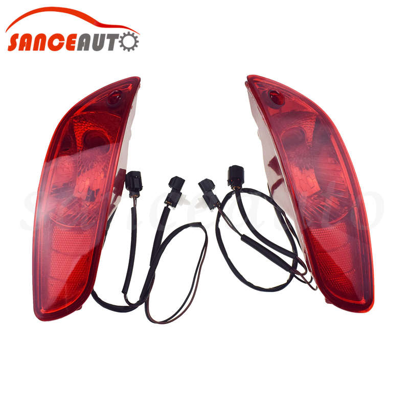 For Hyundai Santa Fe 2010-12 2.4L Rear bumper Brake Fog Light LH RH W/ Bulb Wire