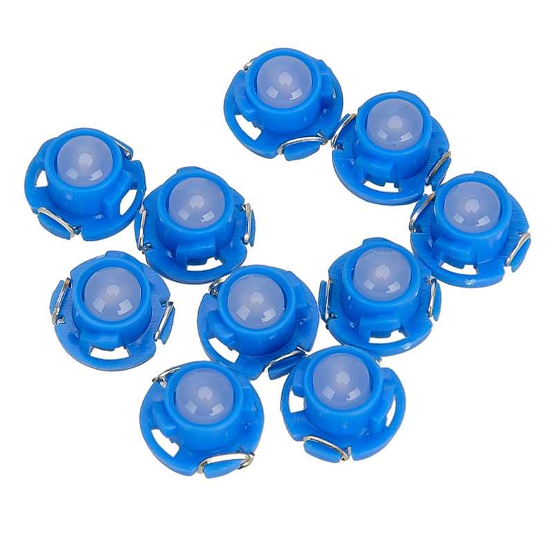 10 Pc Blue T4.7 SMD LED Bulbs For Instrument Gauge Cluster Dash Light DC 12V