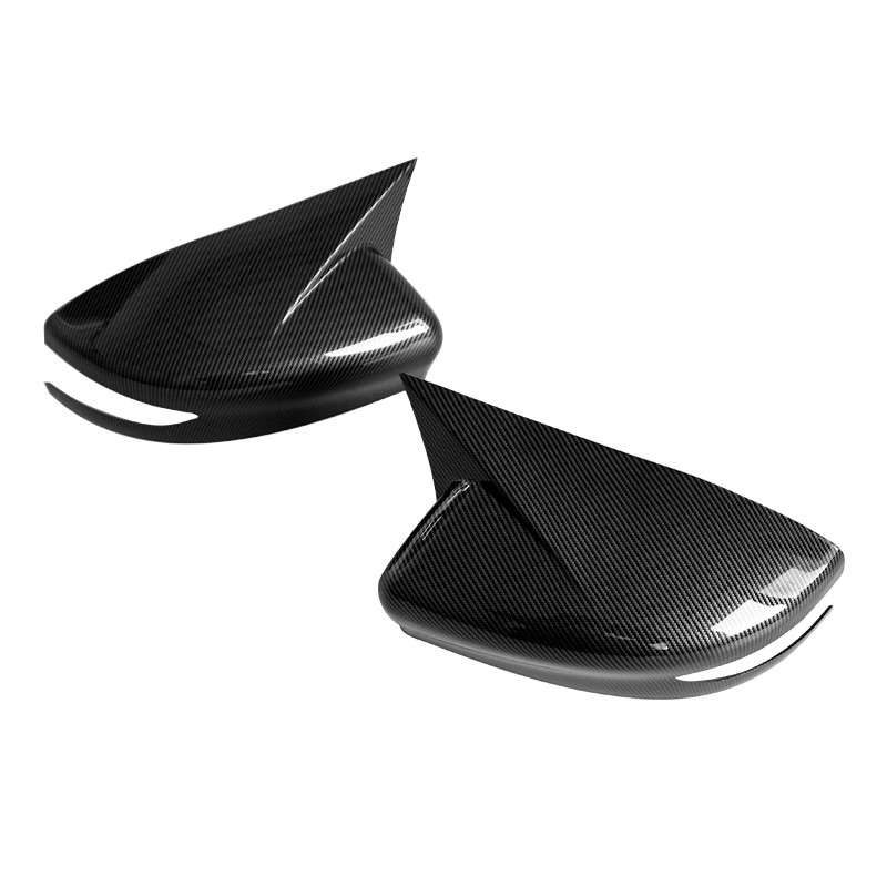 Carbon Style Ox Horn Rearview Mirror Covers Trim Fit for Nissan Maxima 2016-2019