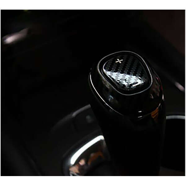 Carbon Fiber Style Gear Lever Shift Knob Cover Trim Fit For Chevrolet Malibu
