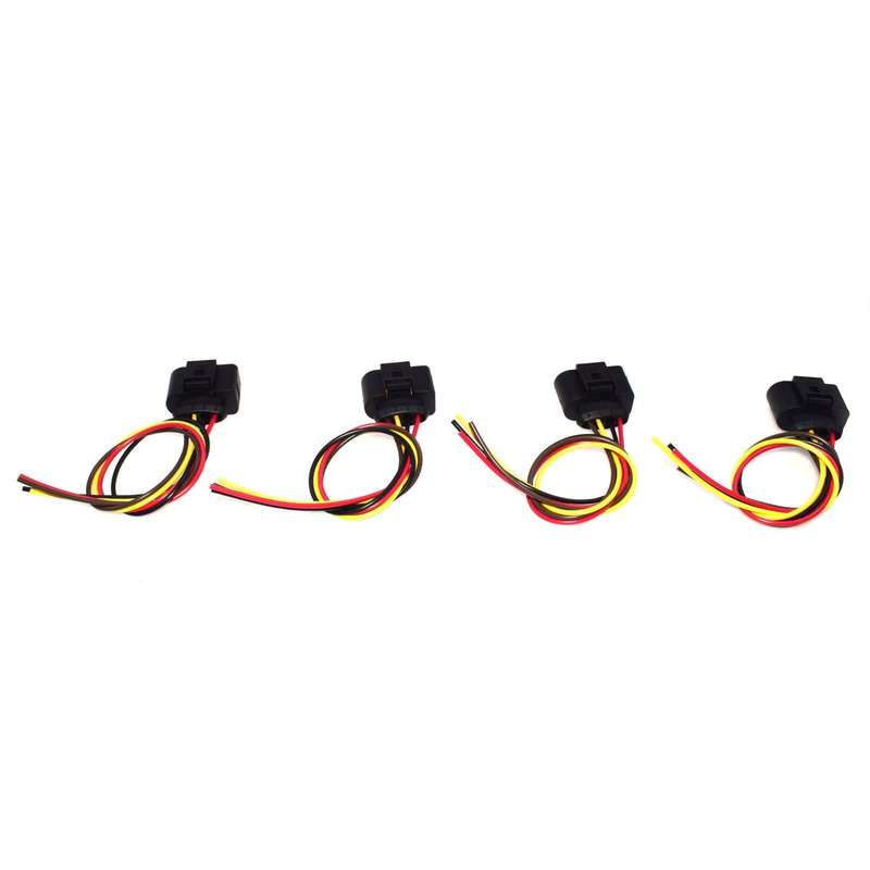 Ignition Coil Connector Repair Kit 4 x Harness Plug Wiring For Jetta Passat Audi