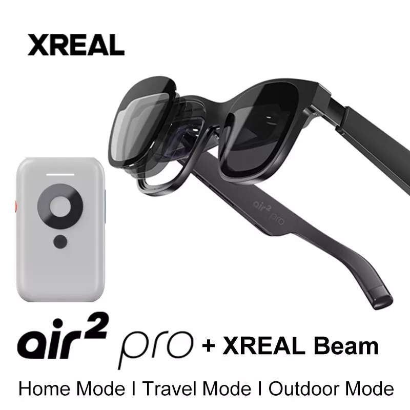 Xreal Nreal Air2 Pro AR Glasses with Xreal Beam Terminal 330" Giant Screen