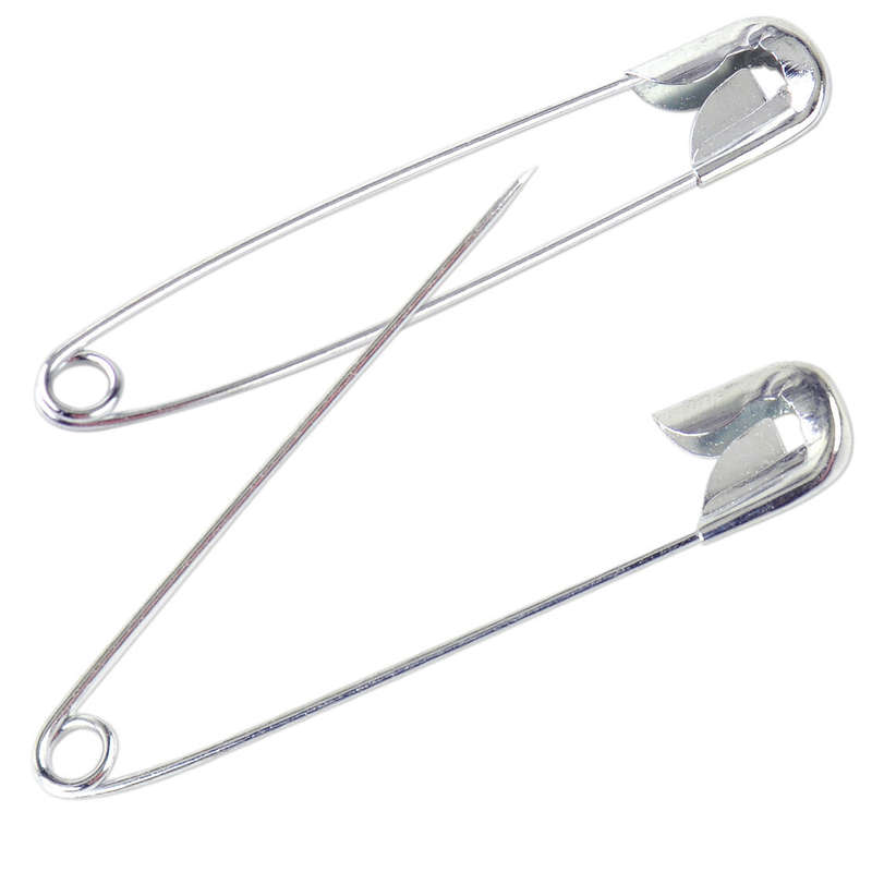 100pcs Silver Large Safety Pins Needles Assorted Clothes Sewing Craft Jewelry